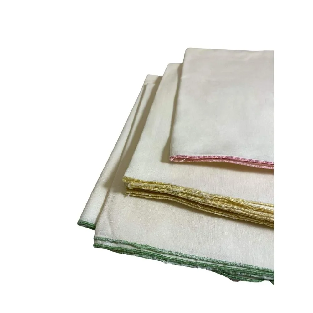 #4563 VTG Emboidered dinner napkins 14x14